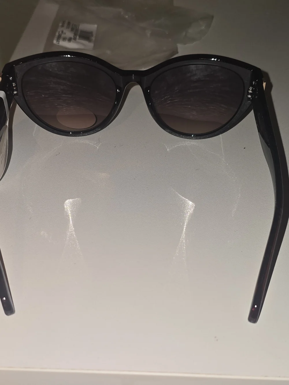 NWT Fossil Dark Brown Cat Eye Sunglasses FW261 — Brown Tinted Lenses